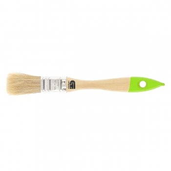 Кисть плоская 20 мм натуральная щетина деревянная ручка Сибртех 82260 купить в Когалыме