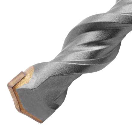 Бур по бетону Denzel, 16 x 210 мм,двойная спираль, три пылеотводящие кромки, 705037 купить в Когалыме