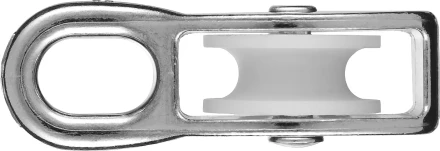 Блок ЗУБР "МАСТЕР" одинарный, оцинкованный, нейлоновый шкив, 6x20мм, 1 шт 304586-20 купить в Когалыме