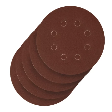 Круг абразивный на ворсовой подложке под &quot;липучку&quot;, перфорированный, P 180, 125 мм, 5 шт Сибртех 738087 купить в Когалыме