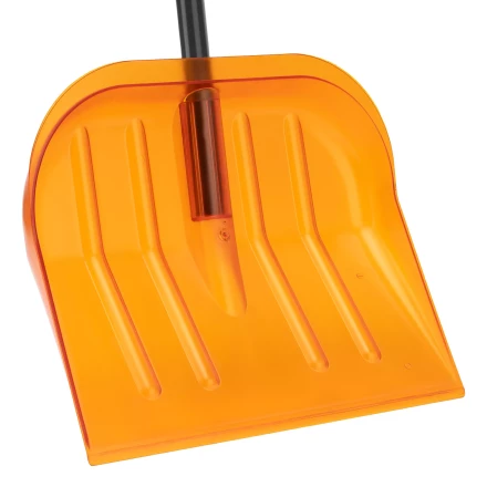 Лопата для уборки снега поликарбонат Сибртех, 465х410х1390 мм, стальной черенок, усиленная 61655 купить в Когалыме