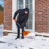 Лопата для уборки снега поликарбонат Сибртех, 465х410х1390 мм, стальной черенок, усиленная 61655 купить в Когалыме
