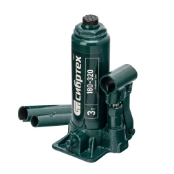 Домкрат гидравлический бутылочный Сибртех 50813, 3 т, 180-320 мм, в пласт. кейсе