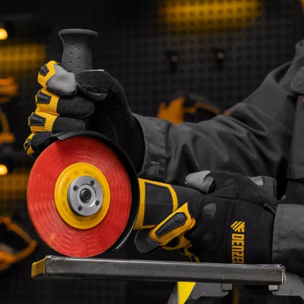 Щетка для УШМ, Denzel 125 мм, плоская, нейлоновая щетина, посадка 22,2 мм, 74461 купить в Когалыме