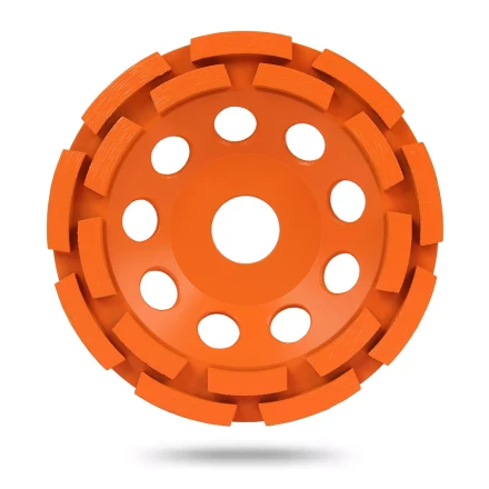 Двурядная алмазная шлифовальная чашка MESSER B/S по бетону и граниту купить в Когалыме