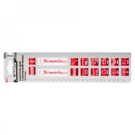 Полотна универсальные для сабельной пилы S1122VF   200/1,8-2,5мм Bimetal  2штуки  PRO Matrix 782002 купить в Когалыме