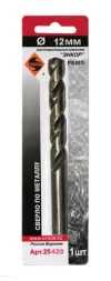 Сверло для металла Р6М5 Ф12,0 мм блистер Энкор 25420