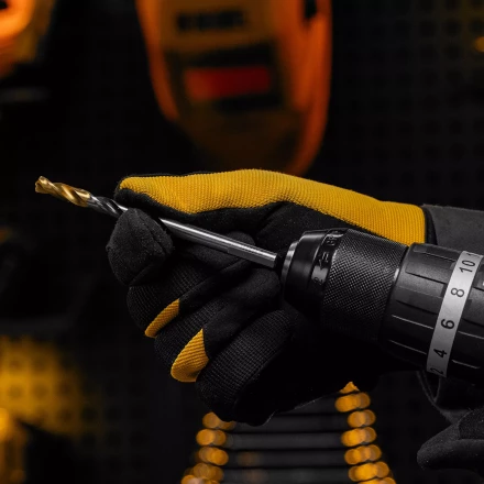 Сверло спиральное по металлу Denzel 7,0 x 109мм, Р6М5, Golden Tip, многогранная заточка 718280 купить в Когалыме