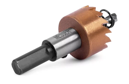 HSS-TiN коронка MESSER  21мм с центр. сверлом и толкающей пружиной для  лист. материала  до 2 мм ц/х купить в Когалыме