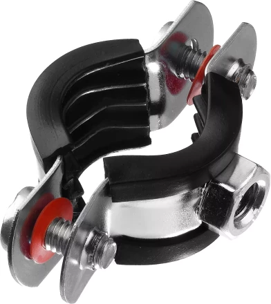 Хомут трубный с гайкой, оцинкованный, 1/2&quot;, 10шт, ЗУБР Мастер 37850-20-24 37850-20-24 купить в Когалыме