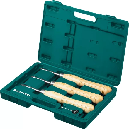 Набор профессиональных ручных резцов по дереву KRAFTOOL 18369 купить в Когалыме