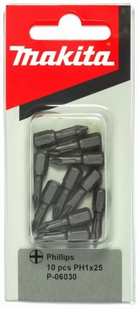 Биты Makita PH1 25мм 10шт (P-06030) купить в Когалыме