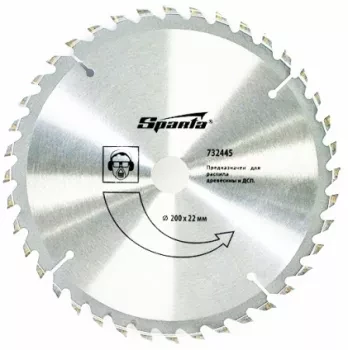 Пильный диск по дереву, 200 х 22мм, 40 зубьев  SPARTA 732445 купить в Когалыме