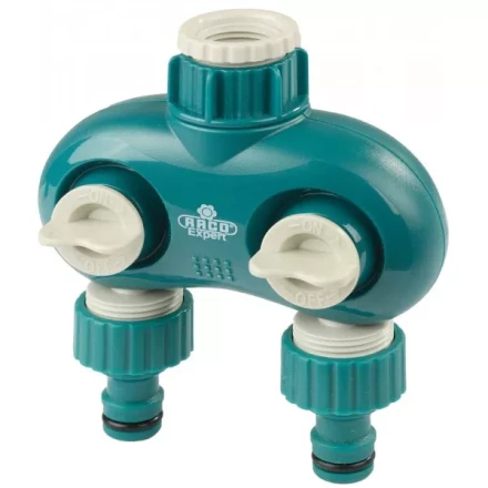 Распределитель поливочный RACO &quot;Original&quot; &quot;DELUXE&quot; двухканальный, 1/2&quot;х3/4&quot; 4250-55261C купить в Когалыме