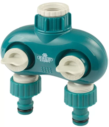 Распределитель поливочный RACO &quot;Original&quot; &quot;DELUXE&quot; двухканальный, 1/2&quot;х3/4&quot; 4250-55261C купить в Когалыме
