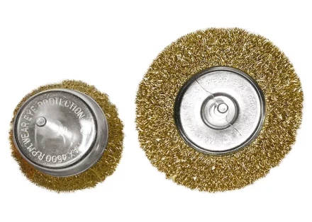 Набор щеток для дрели 2 шт 1 плоская 100 мм + 1 &quot;чашка&quot; 75 мм со шпильками MATRIX 74480 купить в Когалыме