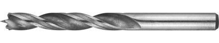 Сверло по дереву, двухленточное, спиральное, KRAFTOOL 29400-110-07, d=7x110мм 29400-110-07 купить в Когалыме