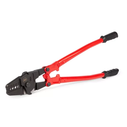 Пресс-клещи КВТ ПК-5-600Т с матрицей для опрессовки стальных тросов овальными алюминиевыми и медными втулками (91984) купить в Когалыме