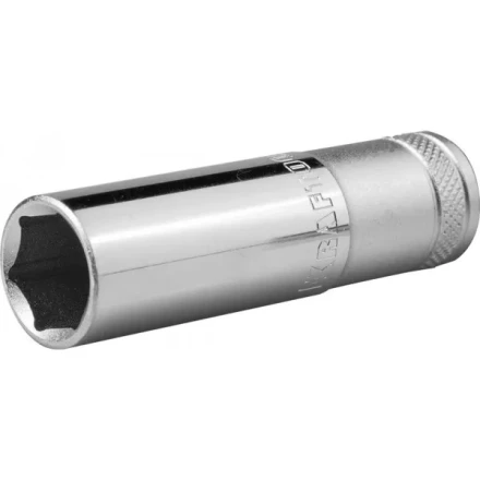 Торцовая головка KRAFTOOL &quot;INDUSTRIE QUALITAT&quot;, удлиненная, Cr-V, FLANK, хромосатинированная, 1/2&quot;, 19 мм 27807-19_z01 купить в Когалыме