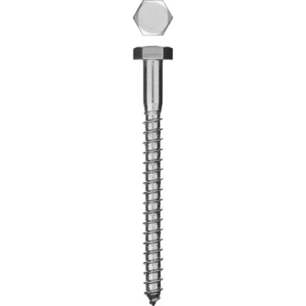 Шурупы ЗУБР &quot;МАСТЕР&quot; с шестигранной головкой, оцинкованные, 8x70мм, 60шт 4-300451-08-070 купить в Когалыме