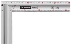 ЗУБР 250 мм, жесткий столярный угольник, Профессионал (34392-25)