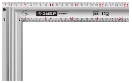 ЗУБР 250 мм, жесткий столярный угольник, Профессионал (34392-25) купить в Когалыме