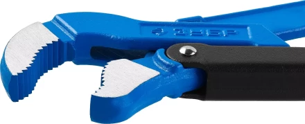 Ключ трубный рычажный ЗУБР "ПРОФЕССИОНАЛ", тип "S", изогнутые губки для труднодоступных мест, цельнокованный, Сr-V,  № 3, 2" 27336-3_z01 купить в Когалыме