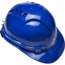 Каска защитная ЗУБР "ЭКСПЕРТ" храповый механизм регулировки размера, синяя 11094-3