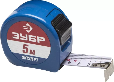 Рулетка ЗУБР, алюмин корпус повышенной прочности, нейлон покрытие, компактная эргоном конструкция, 5м/25мм 34058-05-25 купить в Когалыме