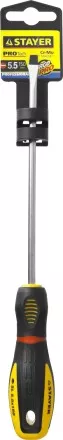 Отвертка STAYER &quot;PROFI&quot; &quot;PROTech&quot;, двухкомп рукоятка, намагниченная, Cr-Mo, SL5,5x150мм 25131-05-15_z02 купить в Когалыме