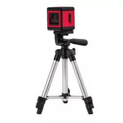 Лазерный уровень MTX XQB RED Pro SET, 10 м, красный луч, батарейки, штатив 350185