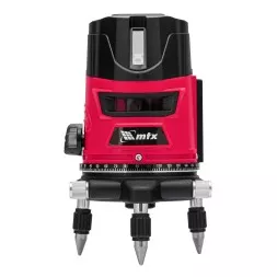 Лазерный уровень MTX CRL-30R, 30 м, красный луч, батарейки, резьба 5/8&quot; 35034