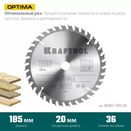 Диск пильный OPTIMA, повышенный ресурс 36951-185-20 купить в Когалыме