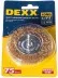 DEXX. Щетка дисковая для дрели, витая стальная латунированная проволока 0,3мм, 75мм 35110-075 купить в Когалыме