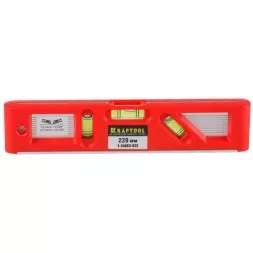 Уровень KRAFTOOL &quot;PRO&quot; &quot;DIRECTOR LEVEL&quot; с магнитом, 3 ампулы, 220мм 1-34863-022