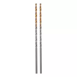 Сверло спиральное по металлу 2,5 х 95 мм Р6М5, Golden Tip, удлиненное, 2шт. Denzel 718246