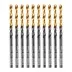 Сверло по металлу, 3 мм, HSS-Tin, Golden Tip, 10 шт. Denzel 717205 купить в Когалыме