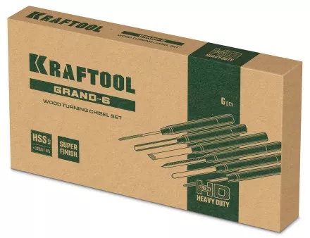 Набор профессиональных токарных резцов по дереву KRAFTOOL 18368 купить в Когалыме