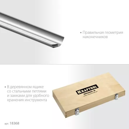 Набор профессиональных токарных резцов по дереву KRAFTOOL 18368 купить в Когалыме