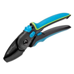Секатор с наковальней Palisad, 220 мм, регулировка захвата, трехкомпонентные рукоятки, Luxe, 604805