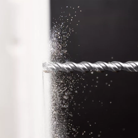 Бур по бетону Denzel, 12 x 310 мм, двойная спираль, три пылеотводящие кромки, 705026 купить в Когалыме