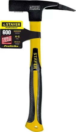 Молоток КРОВЕЛЬЩИКА PRO 600г с фиберглассовой рукояткой, STAYER Professional 20201 20201 купить в Когалыме