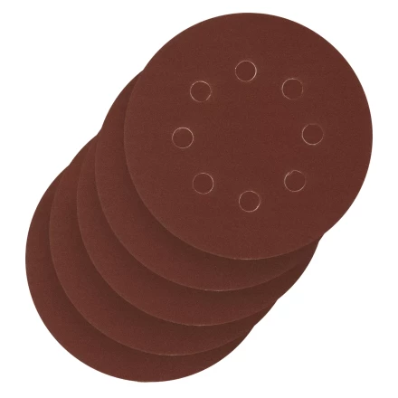 Круг абразивный на ворсовой подложке под "липучку", перфорированный, P 220, 125 мм, 5 шт Сибртех 738097 купить в Когалыме