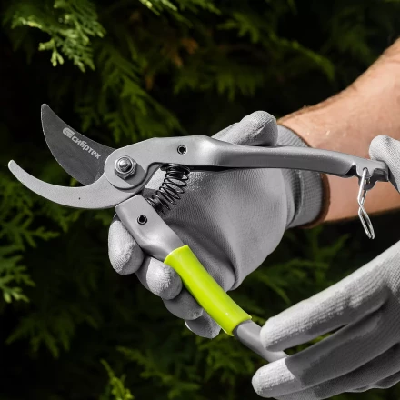 Секатор прямого реза Сибртех, 225 мм, металлические рукоятки, нижняя в ПВХ-оболочке, 604695 купить в Когалыме