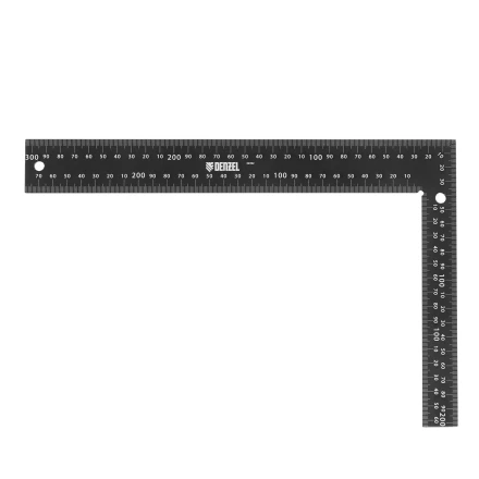 Угольник, 200 х 300 мм, алюминиевый, лазерная гравировка Denzel 32392 купить в Когалыме