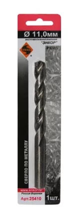 Сверло для металла Р6М5 Ф11,0 мм блистер Энкор 25410 купить в Когалыме