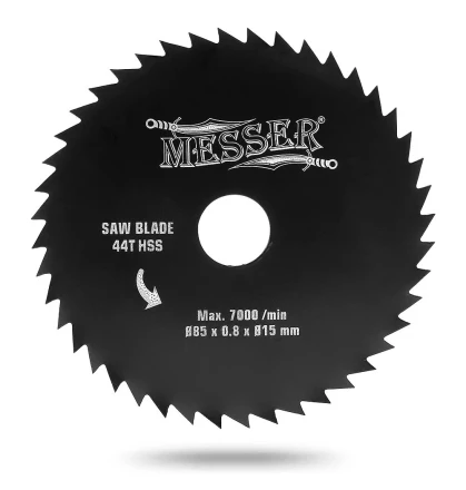 Диск HSS 85х15х0,8 мм 44T  универсальный для циркулярной мини-пилы MESSER М200 купить в Когалыме