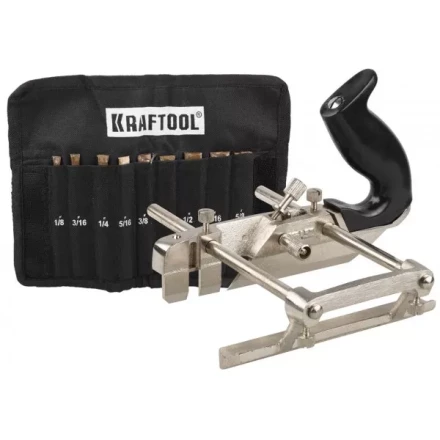 Рубанок KRAFTOOL "EXPERT" металлический для специальных работ, модель "A52", 9 ножей в комплекте, 210мм 1-18541-H9_z01 купить в Когалыме