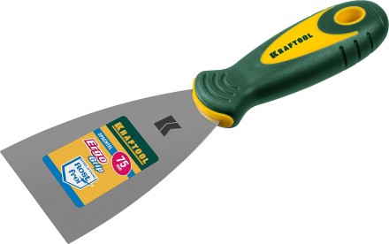 Шпательная лопатка KRAFTOOL с 2-компонент ручк, профилиров нержав полотно, 75мм 10035-075 купить в Когалыме