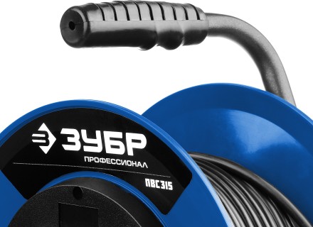 Удлинитель на катушке &quot;ПВС 315&quot;, 40 м, 3500 Вт, 4 гнезда, IP44, ПВС 3х1,5 кв мм, ЗУБР 55081-40 купить в Когалыме
